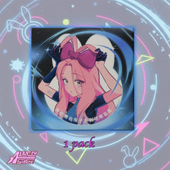 Alien Stage Bunny Series Badge Blind Box (6 Packs/Box)