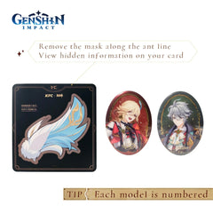 2025 Mihoyo Genshin Impact Character Stand Pin Badge Card Kaveh Alhaitham