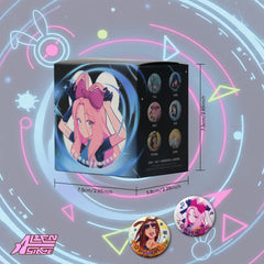 Alien Stage Bunny Series Badge Blind Box (6 Packs/Box)