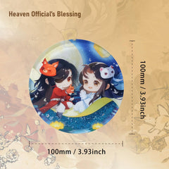 Heaven Official's Blessing Together Through Day and Night Series Acrylic Keychain Set Liquid Glitter Coaster Official Anime Merchandise with Authenticity Label