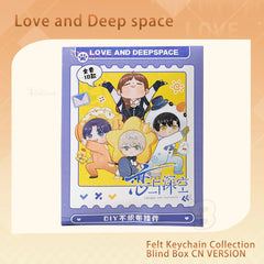 Love & Deepspace DIY Felt Keychain Blind Box Xavier Zayne Rafayel Sylus Caleb Character Themed Collectible Ornament