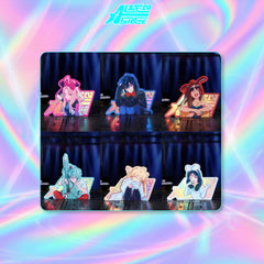 Alien Stage Bunny Series Half-Body Portrait Acrylic Fridge Magnet Blind Box (6 Packs/Box)