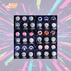 Alien Stage Bunny Series Badge & Bean Plush Blind Box (6 Packs/Box)