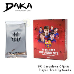 Daka Barcelona Top Audience 2024/25 Football Player Card Blind Box Sport Trading Cards