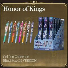 Card game King of Glory neutral pen glory version first bullet push blind box black water pen student stationery game genuine