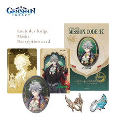 2025 Mihoyo Genshin Impact Character Stand Pin Badge Card Kaveh Alhaitham