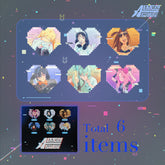 Irregular-Shaped Stage Rabbit Series Badge Bean Set BlindBox (6 Packs/Box) 1 pack