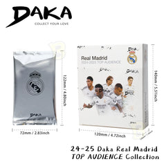 Daka Real Madrid Top Audience 2024/25 Football Player Card Blind Box Sport Trading Cards
