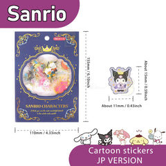 Sanrio Character Sticker Collection Cinnamoroll Hello Kitty Kuromi Pochacco Pompompurin My Melody