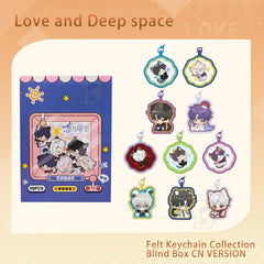 Love & Deepspace DIY Felt Keychain Blind Box Xavier Zayne Rafayel Sylus Caleb Character Themed Collectible Ornament