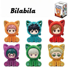 Jujutsu Kaisen Cat Sit Party Series Plush Blind Box (6 Packs/Box)