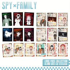 SPY × FAMILY Card Code White Series Family Travel Collection Blind Box Set Transparent Card Polaroid Cards Toys Gifts