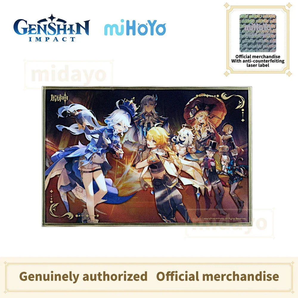 GENSHIN IMPACT Themed Series Acrylic Bordered Poster - As Light Rain Falls Without Reason - BilaBila