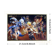 GENSHIN IMPACT Themed Series Acrylic Bordered Poster - As Light Rain Falls Without Reason - BilaBila