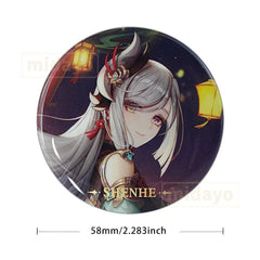 GENSHIN IMPACT Themed Series Character Badge - Shenhe - BilaBila
