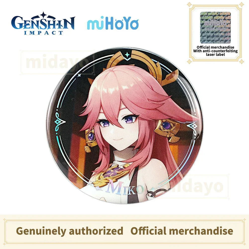 Genshin Impact Character Teaser Series Badge-Yae Miko - BilaBila