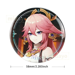 Genshin Impact Character Teaser Series Badge-Yae Miko - BilaBila