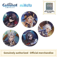 Genshin Impact Themed Series Character Badge-Furina Neuvillette Wriothesley Arlecchino Navia - BilaBila