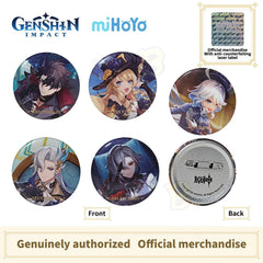 Genshin Impact Themed Series Character Badge-Furina Neuvillette Wriothesley Arlecchino Navia - BilaBila