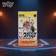 2025 NBA MATCH ATTAX Basketball Battle Card Power Pack (10 Packs/Box)