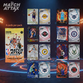 2025 NBA MATCH ATTAX Basketball Battle Card Power Pack (10 Packs/Box)