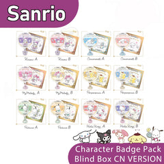 Sanrio Family Series Character Badge plus Trading Collectible Card Collection Blind Box Beauty Partner Series