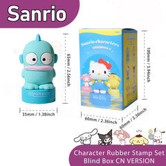 Sanrio Family Stamp Toy Collection Blind Box Set with Laser Anti-counterfeit Label