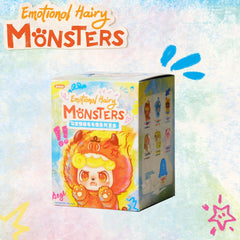 Q.Kid Emotional Hairy Monster Series Blind Box — Original Trendy Collectible Figure | Plush & Vinyl | 12–14 cm | Hidden Edition Available | Brand New Sealed