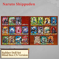 Naruto Card Uzumaki Naruto Uchiha Sasuke Tsunade Rubber Doll Model Blind Box Rare Cards Figure Anime Game Hobby Gifts Toys Box
