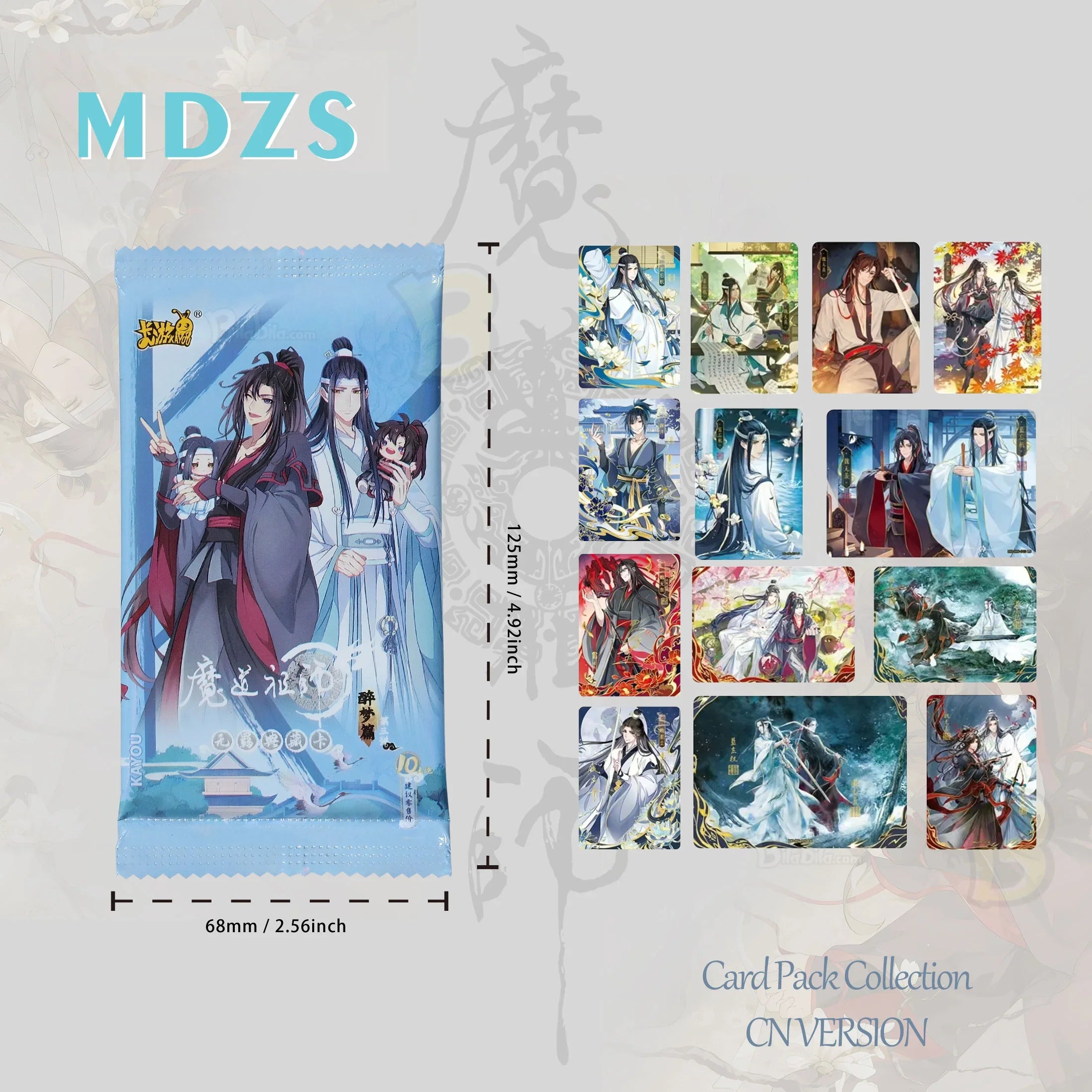 Grandmaster of Demonic Cultivation MDZS Authentic Collectible Card Pack (90 cards) Blind Box Collection Patriarch of Magic Dao Collection: Drunken Dream Chapter CN Edition