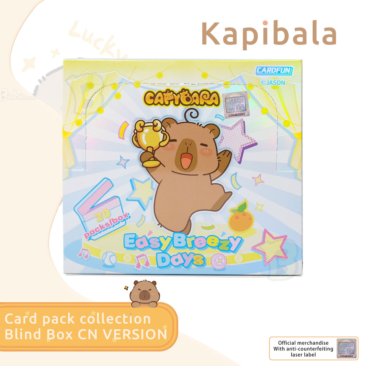 Capybara Easy Breezy Days Series Vol 2 Blind Box Collectible Card Game Anime Merch Licensed Cute Animation Image