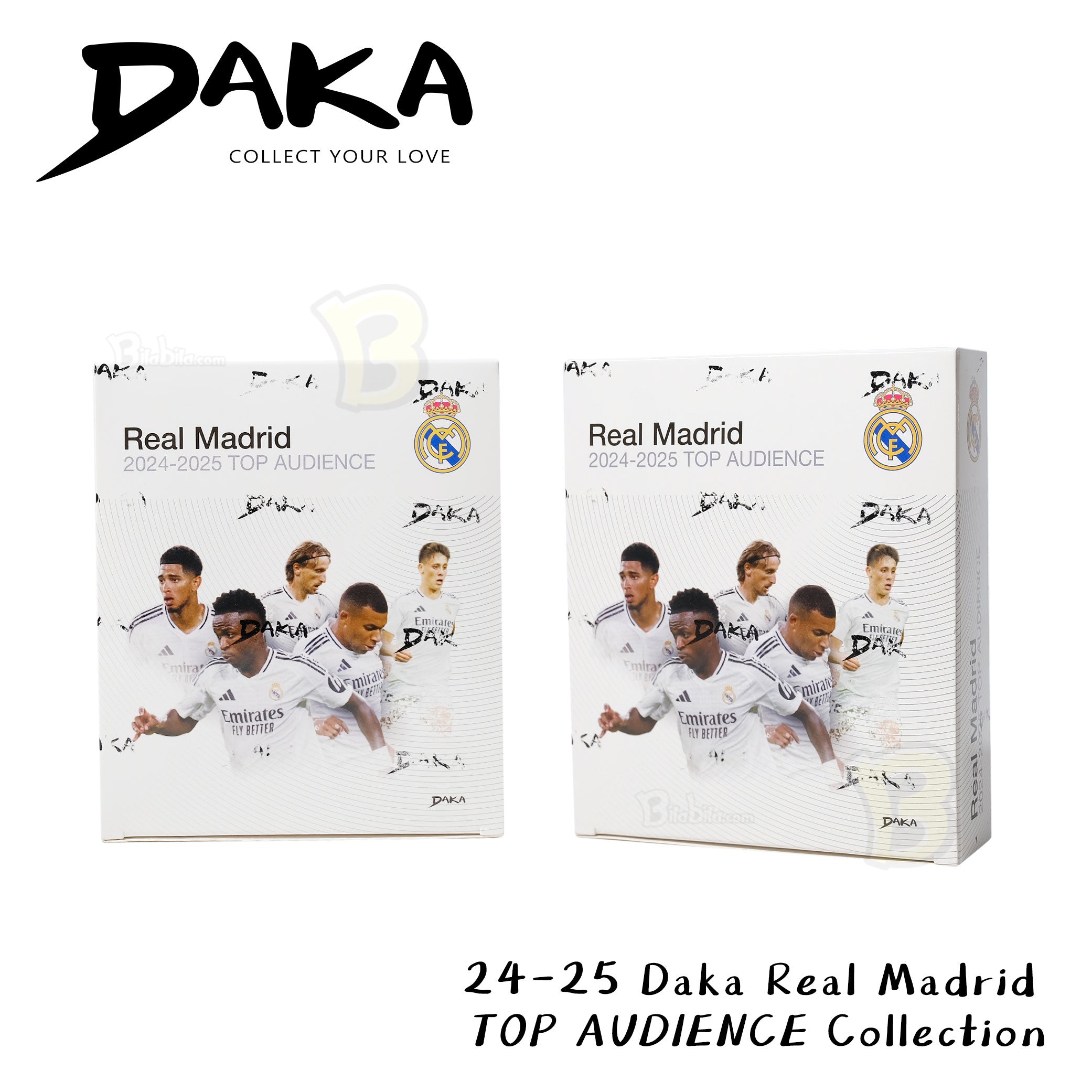 Daka Real Madrid Top Audience 2024/25 Football Player Card Blind Box Sport Trading Cards