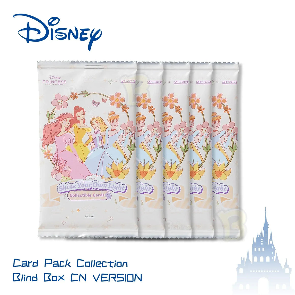 Disney Princess-Shine Your Own Light Series Collectible Cards Blind Box Set