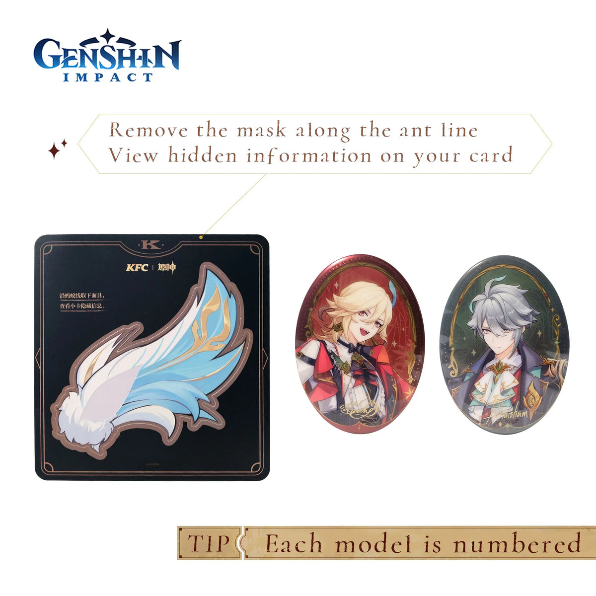 2025 Mihoyo Genshin Impact Character Stand Pin Badge Card Kaveh Alhaitham