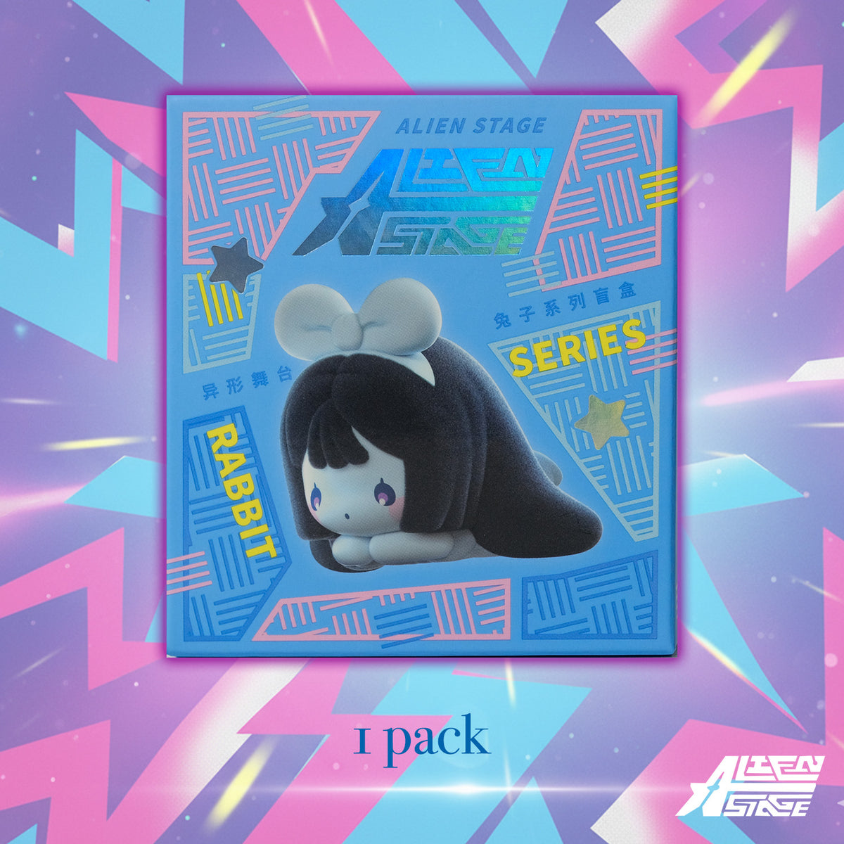 Irregular-Shaped Stage Rabbit Series BlindBox — 6 Non-Repeating PVC Figures per Box (Ages 12+)