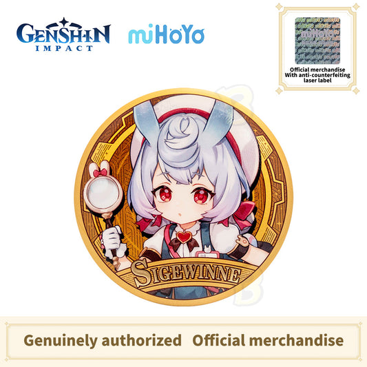 Genshin Impact FES 2024 Sigewinne Official Badge Emblem Original Goods