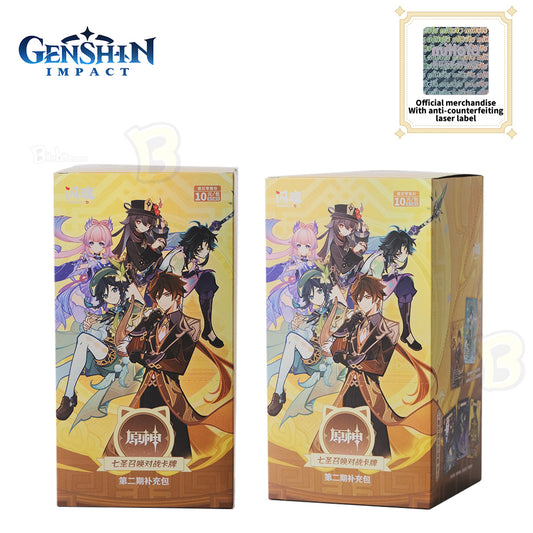 Genshin Impact Genius Invokation TCG Competition Series Battle Cards Blind Box Vol.2 miHoYo Official, Genuine, whole box, with Laser Anti-counterfeit Label