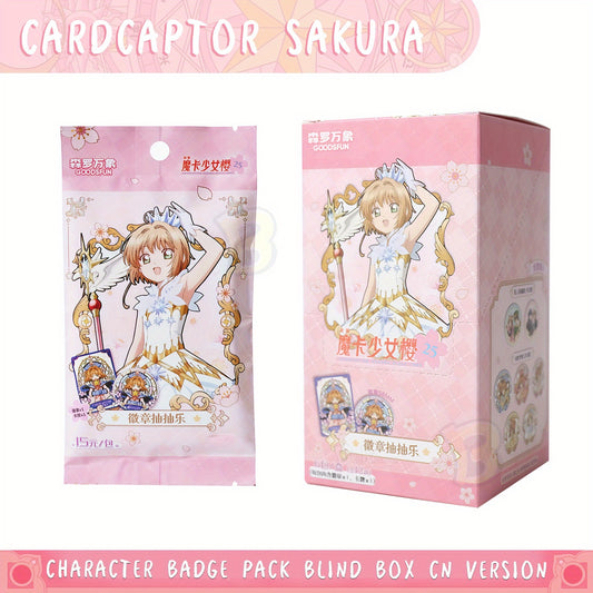 Cardcaptor Sakura Blind Box Badge Collection Anime Badge Lucky Draw｜Collectible Pins Box｜Sakura Kinomoto, Syaoran Li, Tomoyo Daidouji & More