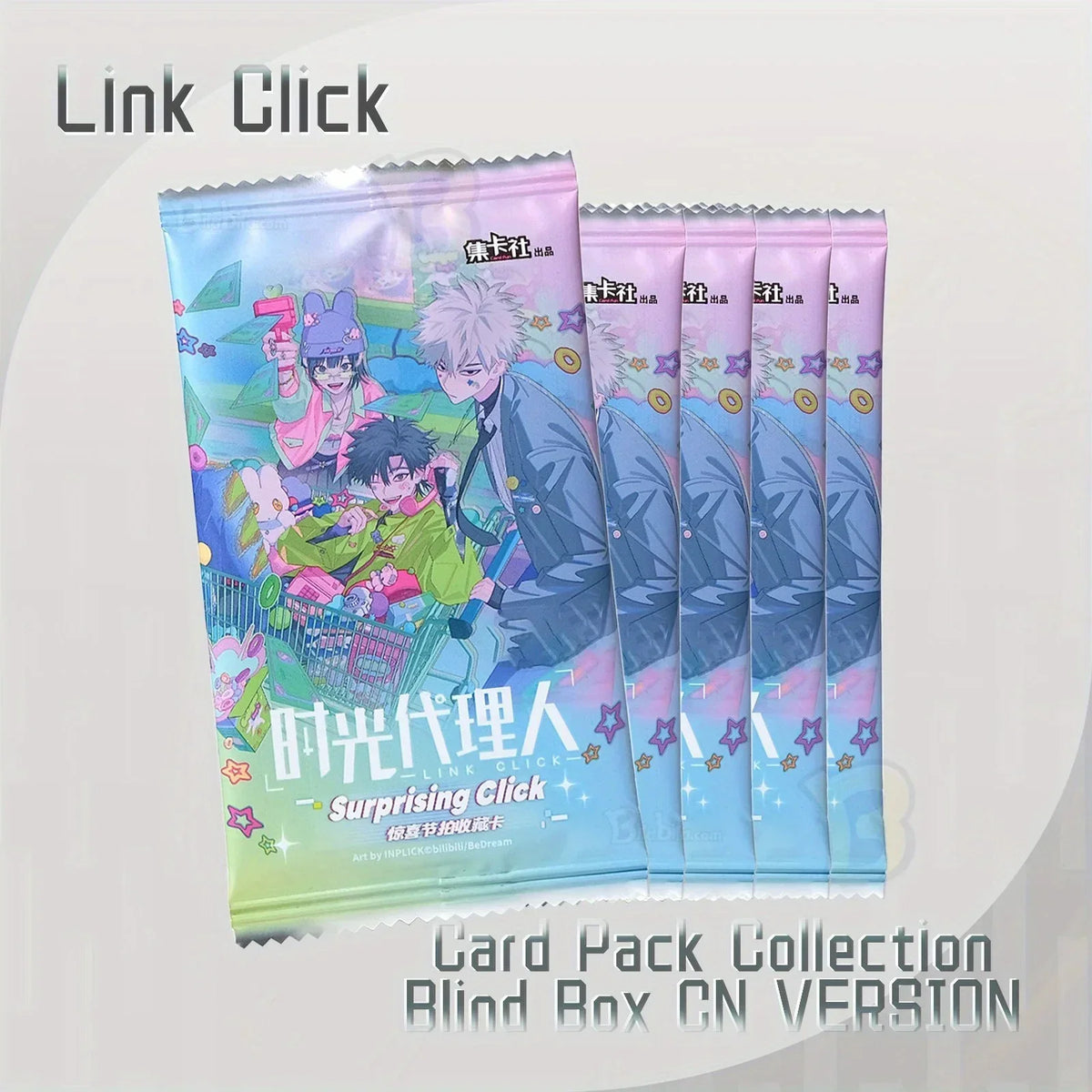 Link Click Surprising Click Series Collector Cards Blind Box Set – Cheng Xiaoshi, Lu Guang, Qiao Ling, Qian Jin, Liu Xiao, Xia Fei | Anime Game Merch | High-Fidelity Animation Craftsmanship