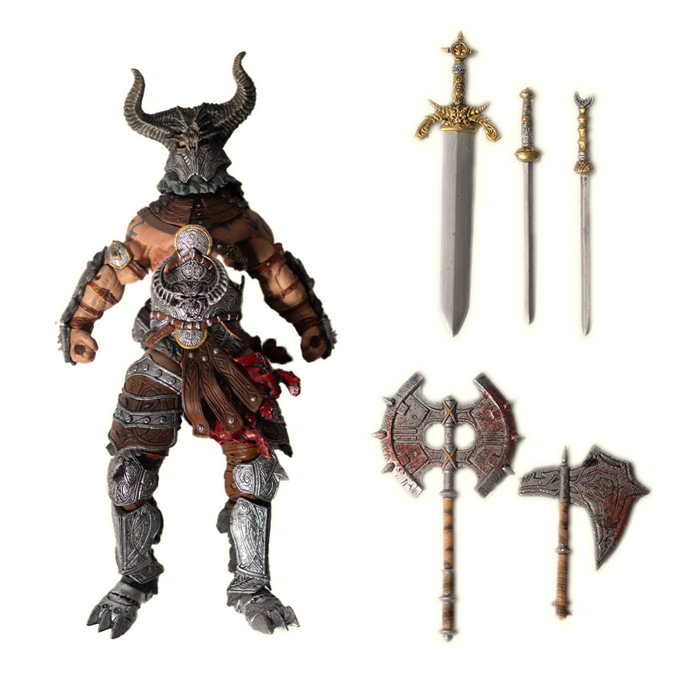 Diablo Barbarian Collectible Figure — PVC & Resin, Game-Accurate Sculpt | Brand New Factory Sealed