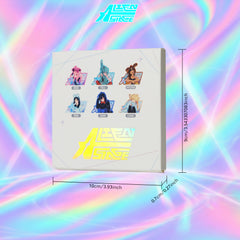 Alien Stage Bunny Series Half-Body Portrait Acrylic Fridge Magnet Blind Box (6 Packs/Box)