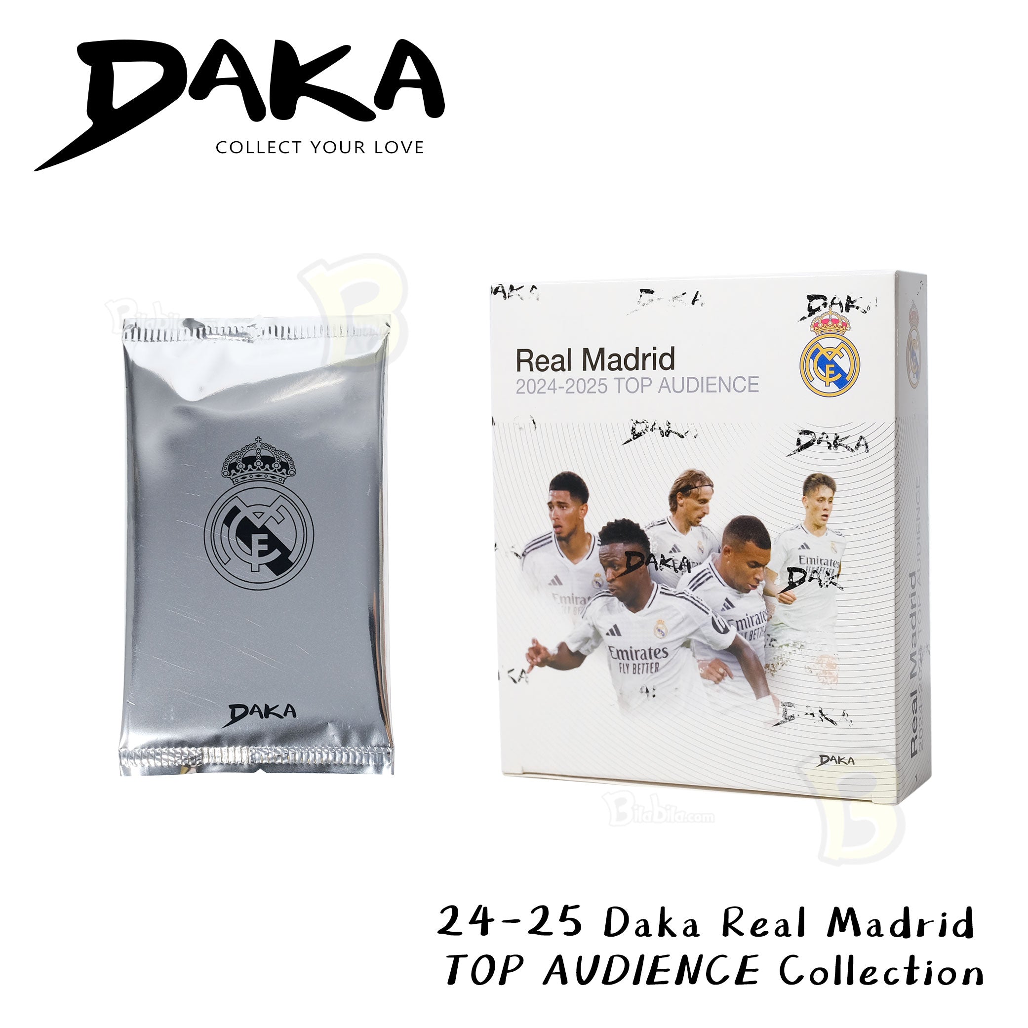 Daka Real Madrid Top Audience 2024/25 Football Player Card Blind Box Sport Trading Cards