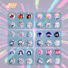 Alien Stage Bunny Series Badge & Bean Plush Blind Box (6 Packs/Box)