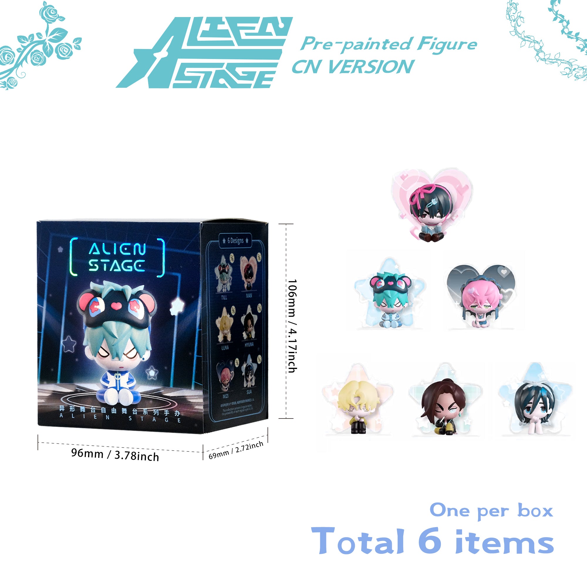 ALIEN STAGE Alien Stage Blind Box Series Senyuman Barn Figures Free Stage Trendy Toys