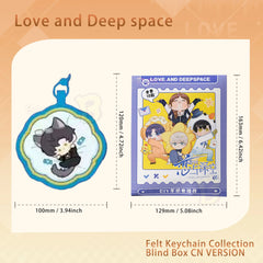 Love & Deepspace DIY Felt Keychain Blind Box Xavier Zayne Rafayel Sylus Caleb Character Themed Collectible Ornament