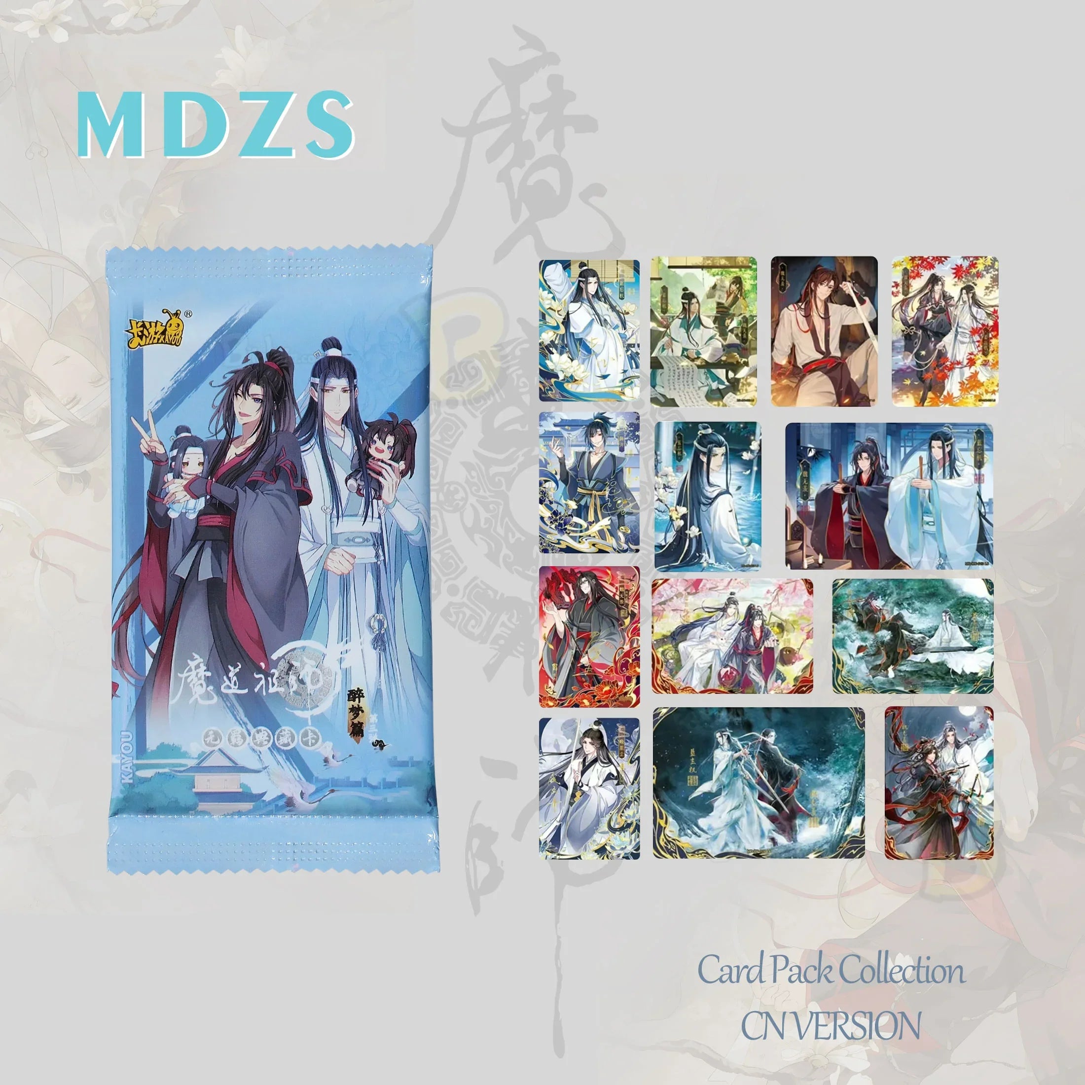 Grandmaster of Demonic Cultivation MDZS Authentic Collectible Card Pack (90 cards) Blind Box Collection Patriarch of Magic Dao Collection: Drunken Dream Chapter CN Edition