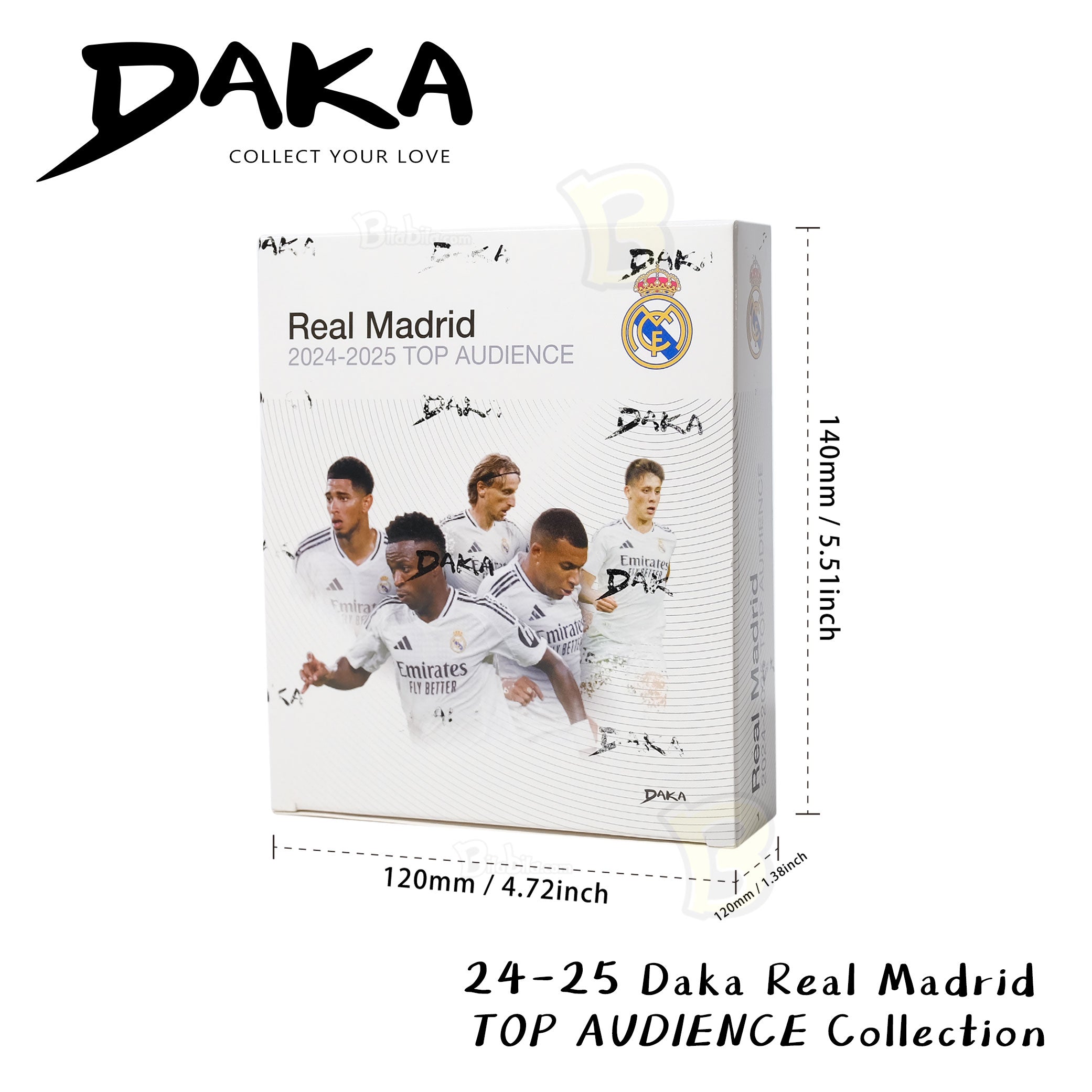 Daka Real Madrid Top Audience 2024/25 Football Player Card Blind Box Sport Trading Cards