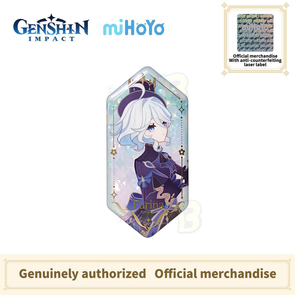 Genshin Impact Fragrant Fantasy Series Irregular-Shaped Badge Set -Furina Navia