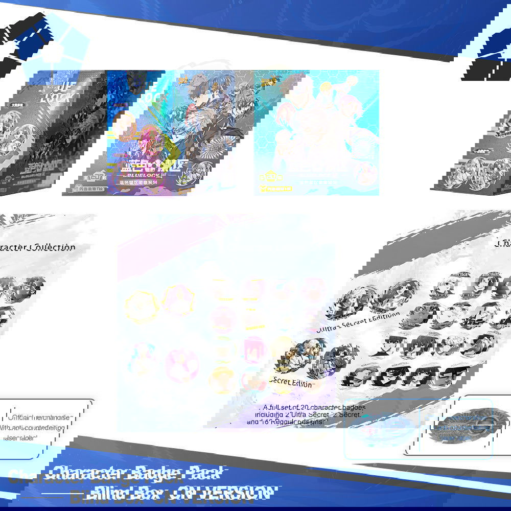 Blue Lock Nagi Badge Series Blue Lock Peripheral CN Genuine - BilaBila