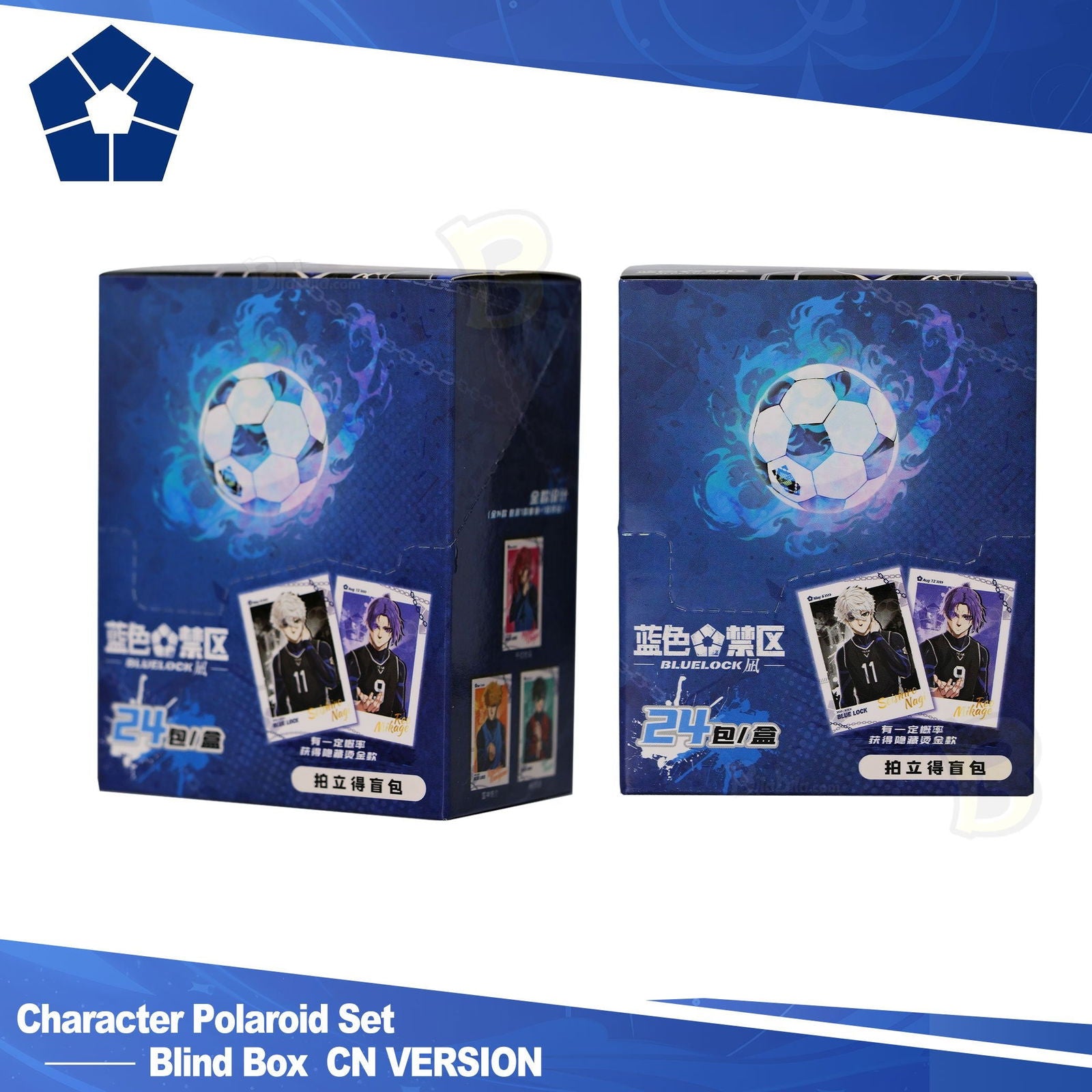 Blue Lock Nagi Theme Pool Polaroid Mystery Box Blue Lock Peripheral CN Genuine with Laser Anti-Counterfeit Label 1pc 1box - BilaBila